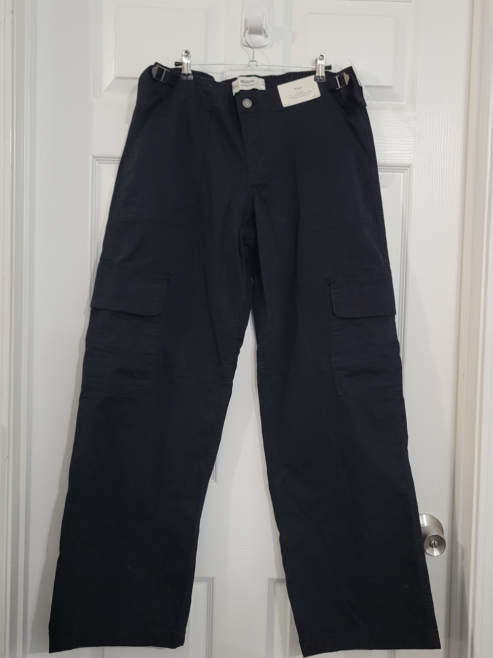 Black Cargo Pants - Hollister Size 12 L
